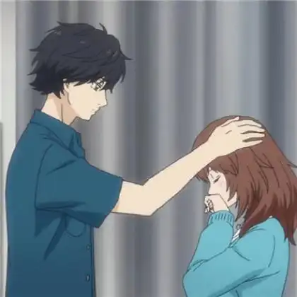  2020最新动漫卡通情侣头像一男一女分开的两张