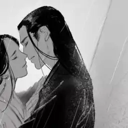  黑白微丧情侣头像城市里的夜风很大,没有我记得早回家