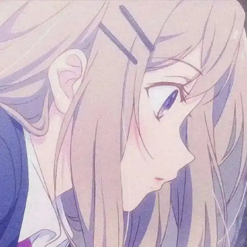  动漫女生头像因为我说不清楚所以我索性闭嘴