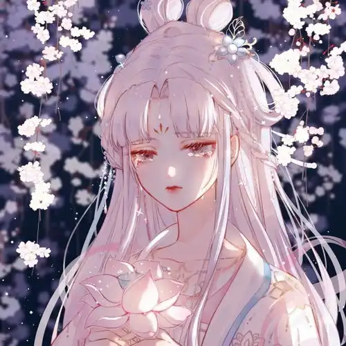 女生动漫头像粉色系列