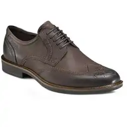  里兹系列栗棕色系带商务鞋相似单品ecco爱步平底鞋单品图片gq男士网