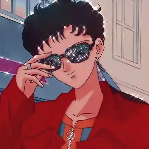  复古旧漫头像美少女战士