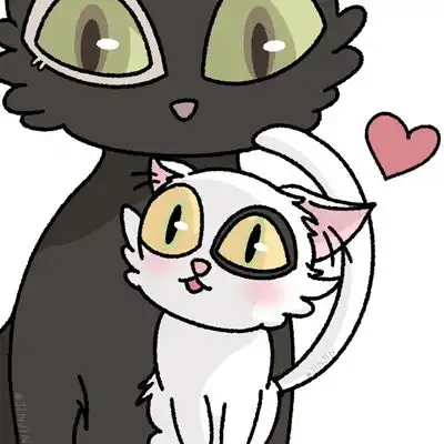  2023最新霸气黑猫与白猫动漫情侣情侣头像我要个性网