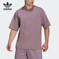  阿迪达斯运动t恤adidas阿迪达斯黑色短袖男2023夏季圆领运动服纯棉透气t恤gp0851多少钱