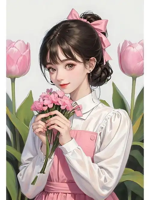 值得长期不换的捧花头像