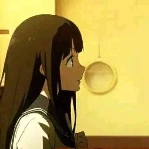  求一个冰菓情头,背景是橘色