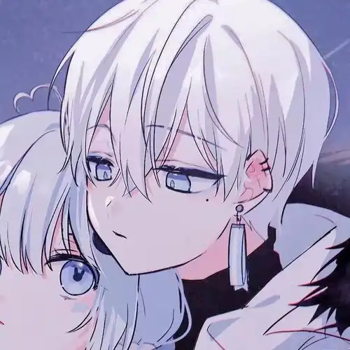  动漫头像情侣头像无水印