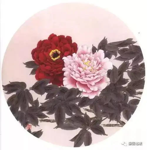  花开富贵工笔牡丹临习范本选页欣赏