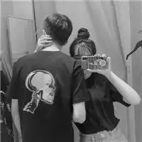  超酷个性黑色情侣头像最个性的情侣