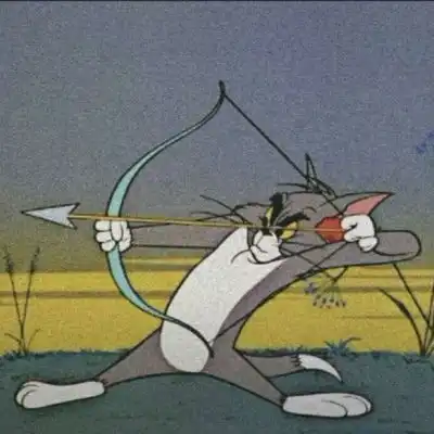  猫和老鼠可爱搞笑卡通情侣头像