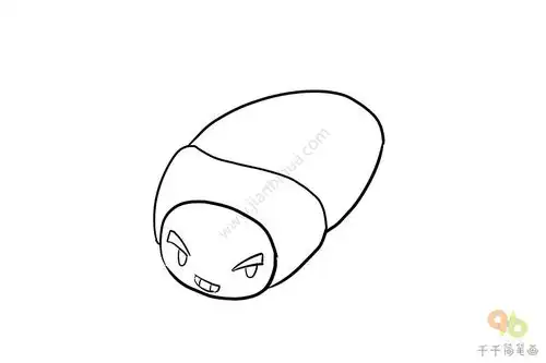  儿童简单画金龟子简笔画步骤图