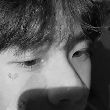  冷酷男生头像黑白,爱就一辈子喜欢就是喜欢