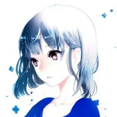  个性短发动漫女生头像手绘短发女生头像彩色系列