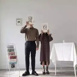  这对韩国情侣晒出的春日穿搭,简直是打开了男女朋友共享衣橱的新技能