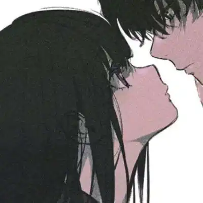  冰菓头像一男一女情侣版冰菓情头一左一右高清好看