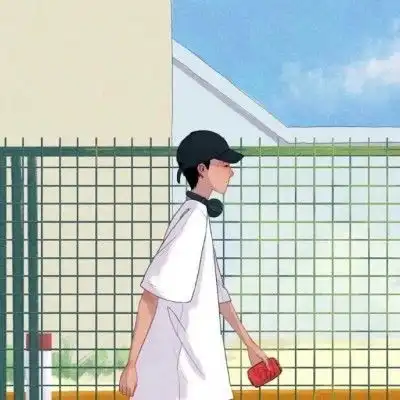  动漫男头原地孤芳自赏