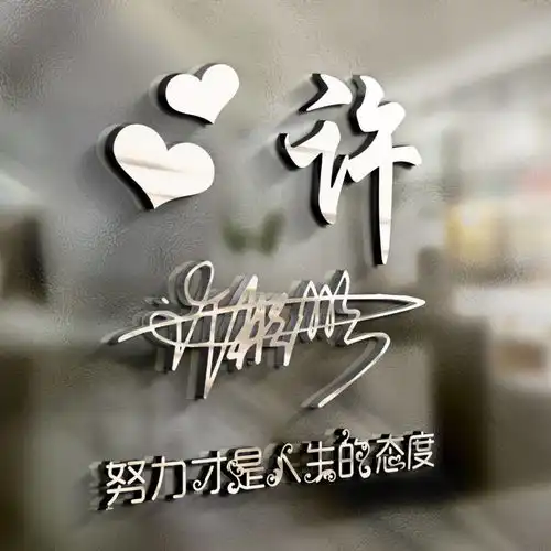  虎年新款姓氏微信头像,2022励志个性签名头像设计,爱拼才会赢