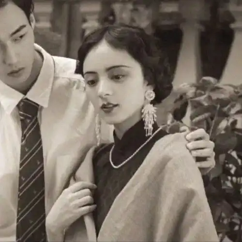  原宿风情侣头像