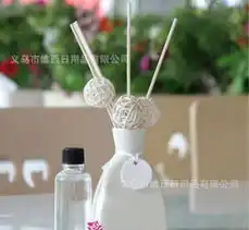  厂家生产无火香薰礼盒装七夕礼品情人节陶瓷藤球藤条精油套装价格厂家图片