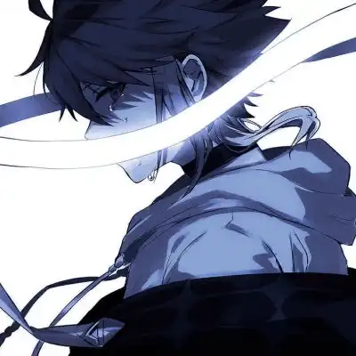  温柔动漫蓝色系头像,干净清爽可爱蓝色系头像