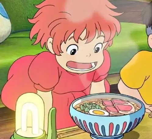  宫崎骏动漫头像波妞与宗介