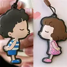  浓情蜜意晒出来最新情侣款手机挂件