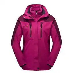  西藏必备新款男女冲锋衣情侣款脱卸内胆两件套防风防水户外登山服男女款冲锋衣透气保暖