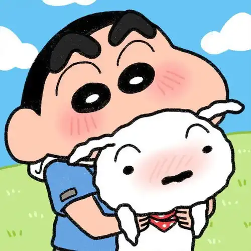  动漫头像蜡笔小新中毒了