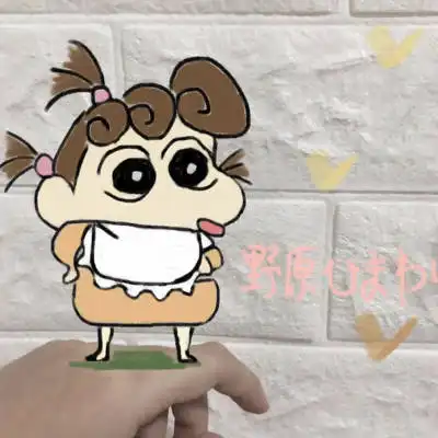  可爱涂鸦手绘图片蜡笔小新和海绵宝宝