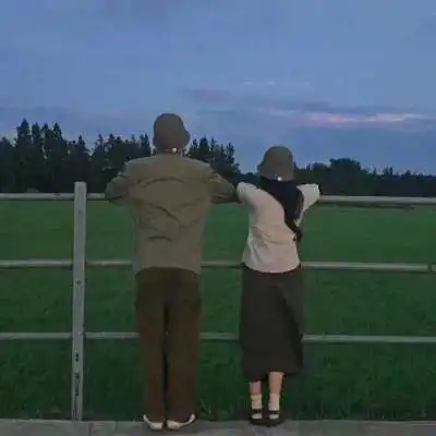  唯美一对真人恋人头像