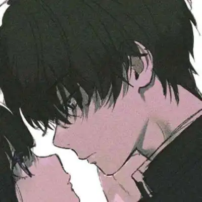  冰菓头像一男一女情侣版冰菓情头一左一右高清好看