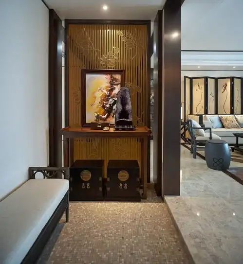 新中式风格过道装修图片效果图