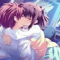  动漫情侣头像两张接吻微信头像图片大全