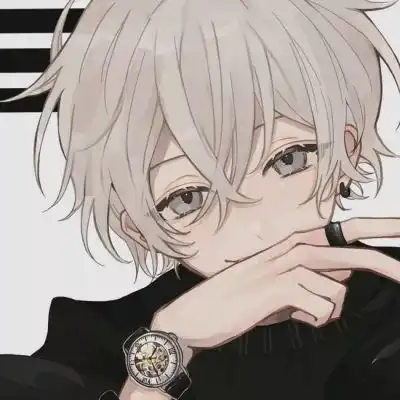  于泽高冷颓废手绘动漫男头