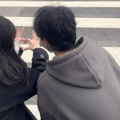  ins学院风情侣头像