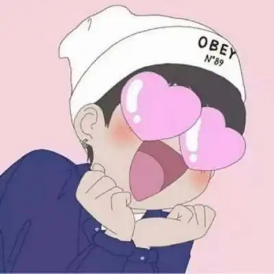  搞怪可爱的一男一女卡通情侣头像