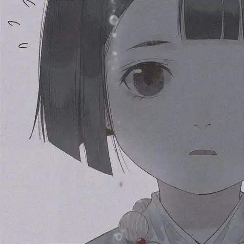 黑白女头像可爱超萌女生头像