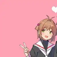  小狼小樱情侣头像一对微信头像图片大全