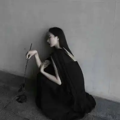  玩网黑白部位女头御姐堆糖抖音最火黑白女头