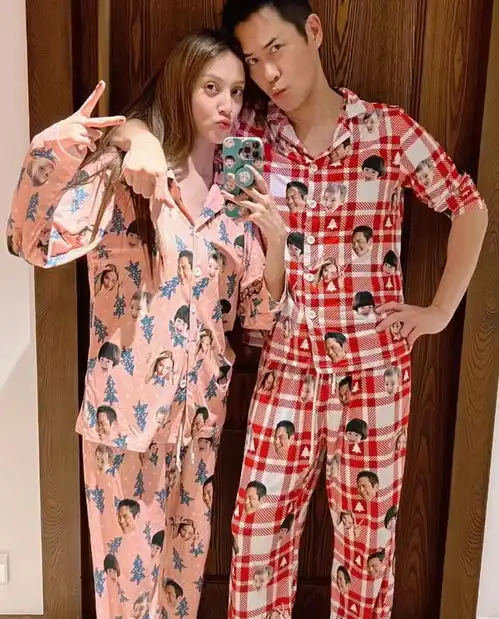  陈凯琳胞弟探望外甥,一家七口同框,大宝三宝像郑嘉颖二宝像舅舅