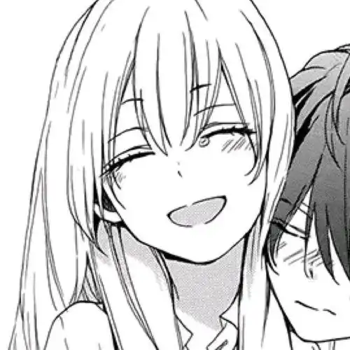  温柔黑白可爱动漫情侣头像47