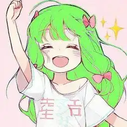  绿色系动漫女头