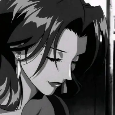  曦曦黑白女头伤感