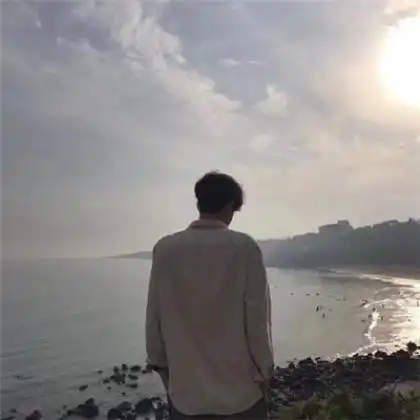  男背影欧美头像,一个人演译冬季的悲伤