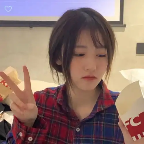  女生头像再见好心情