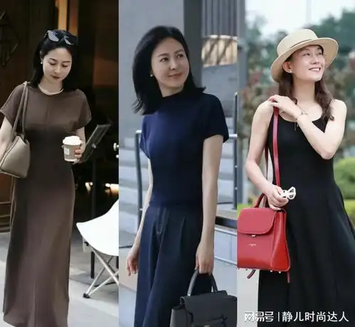 中年女性穿得简约点才好看t恤为主裙装为辅,舒适又大方