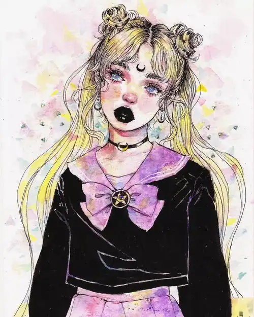  贼贼贼贼美她画的铅笔美人,寥寥几笔,美醉了2200000粉丝