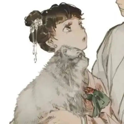  古风动漫情侣头像一人一张2020二次元古风情头一左一右