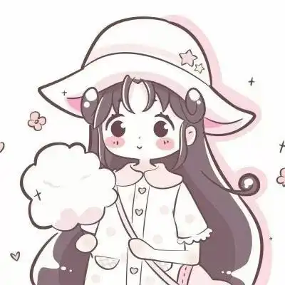 姐妹头像卡通一左一右可爱萌