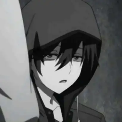  帅气个性黑暗丧气的二次元男生qq头像